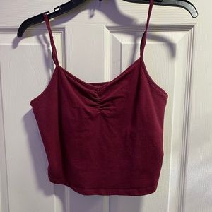 A cropped tank top